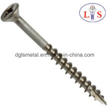 Ss304 Countersunk Head Cross Recess Screw with Thread Cutting